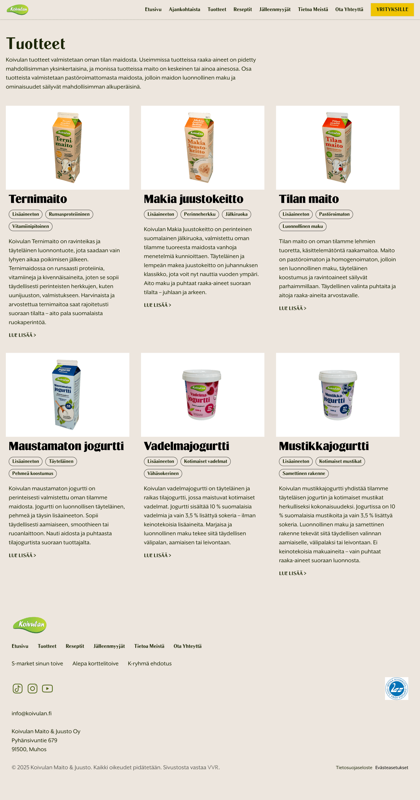 Koivula Milk and Cheese – site view 2