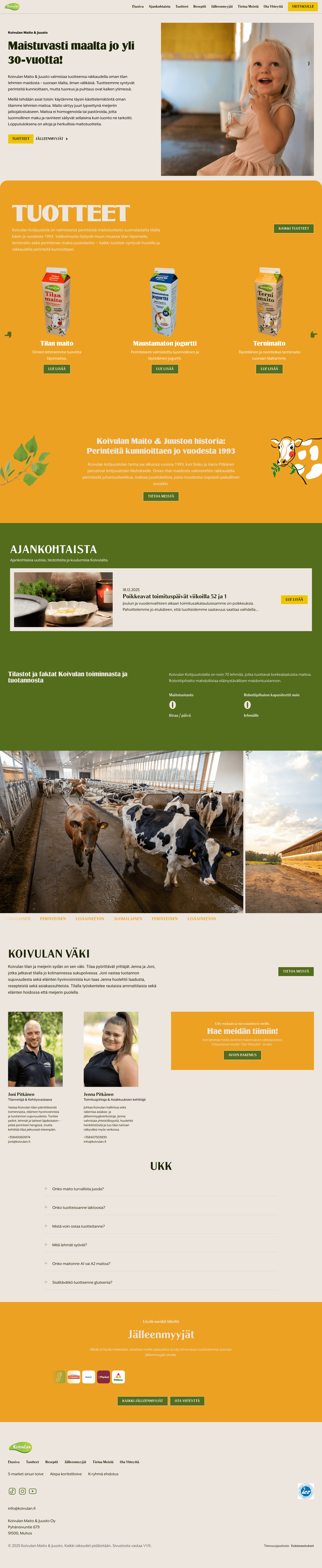 Koivula Milk and Cheese – site view 1